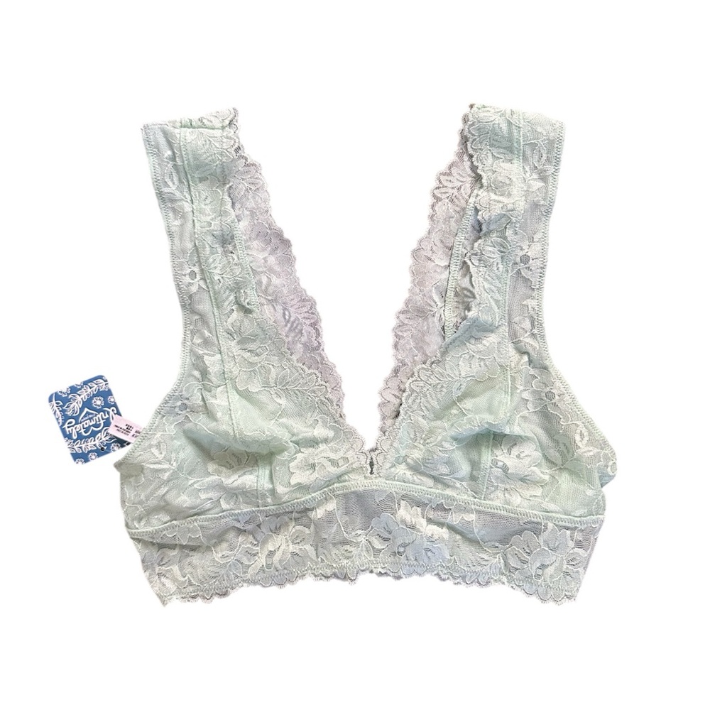 New! Free People Lace Bralette in Light Green-Small